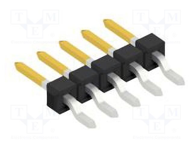 Connector: pin strips; pin header; male; PIN: 5; 2.54mm; SMT; 1x5