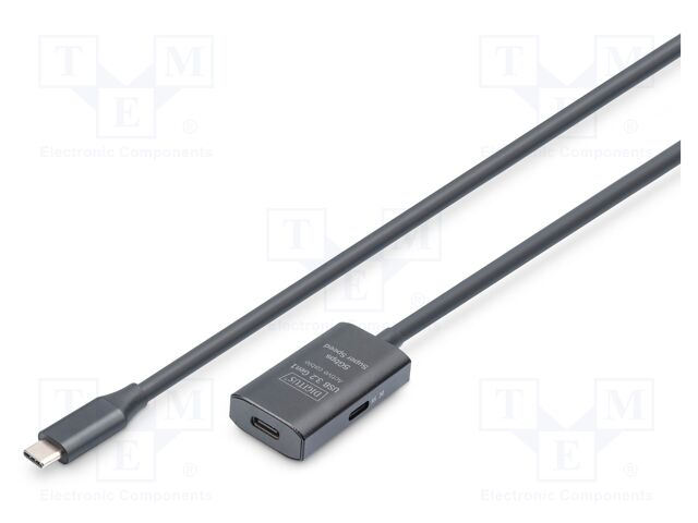 Repeater USB; USB 3.2 Gen 1,with amplifier; 5m; black