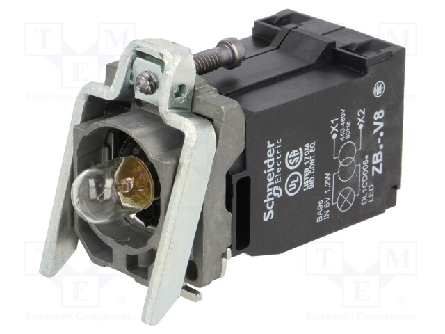 Illuminating unit; 22mm; Harmony XB4; -40÷55°C; Illumin: BA9S