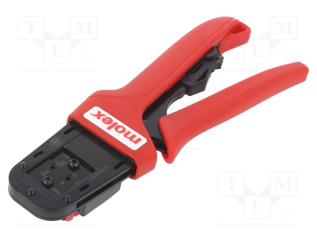 Tool: for crimping; terminals; 18AWG,24AWG÷22AWG