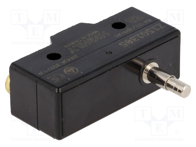 Microswitch SNAP ACTION; with pin; SPDT; 20A/250VAC; ON-(ON)