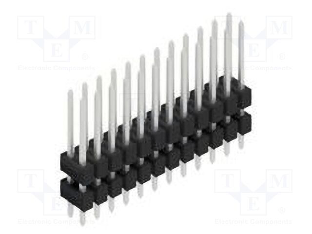 Connector: pin strips; pin header; male; PIN: 24; 2.54mm; THT; 2x12