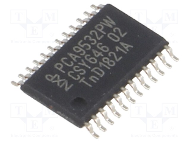 IC: interface; LED controller,I/O expander; I2C,SMBus; TSSOP24