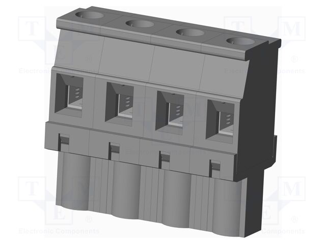 Connector: pluggable terminal block; plug; female; angled 90°