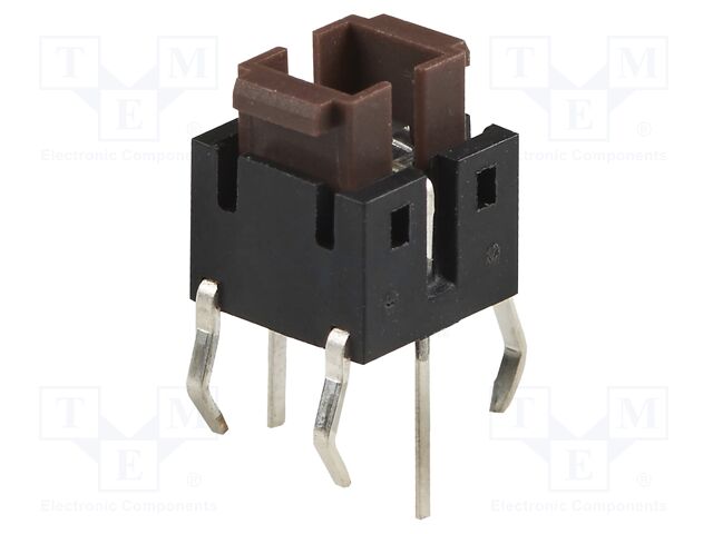 Microswitch TACT; SPST; Pos: 2; 0.05A/12VDC; THT; LED; white; 2.6N