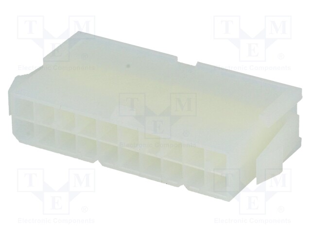 Plug; wire-wire; male; Mini-Fit Jr; 4.2mm; PIN: 20; w/o contacts