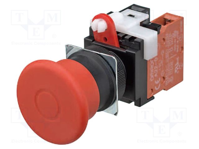 Switch: emergency stop; 22mm; none; mushroom; 40mm
