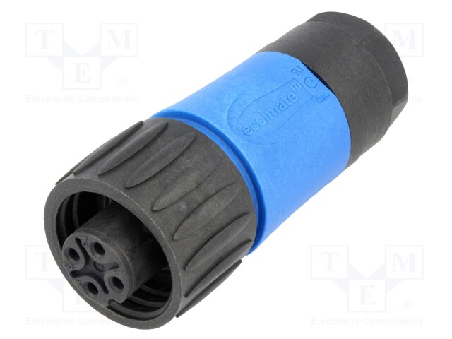 Connector: circular; plug; PIN: 4; female; screw terminal; 400V; 16A