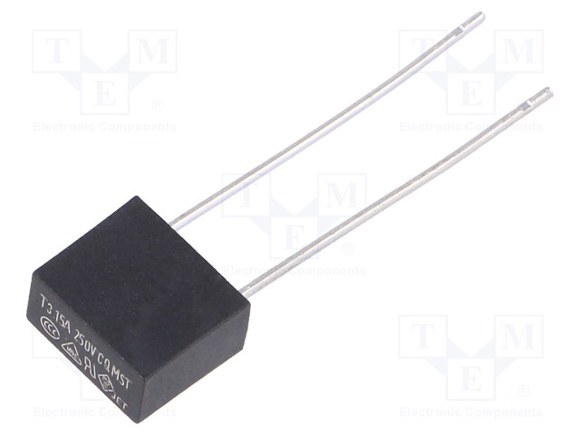 Fuse: fuse; 3.15A; 250VAC; 8,35x4,3x7,7mm; MST