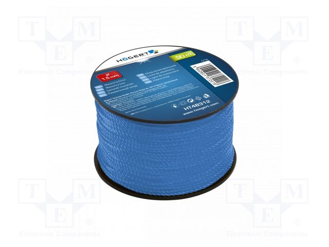 Masonry string; L: 50m; Ø: 1.5mm; reel; blue