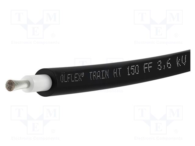 Wire; ÖLFLEX® TRAIN HT 150 FF 3,6kV; stranded; Cu; 2.5mm2; black