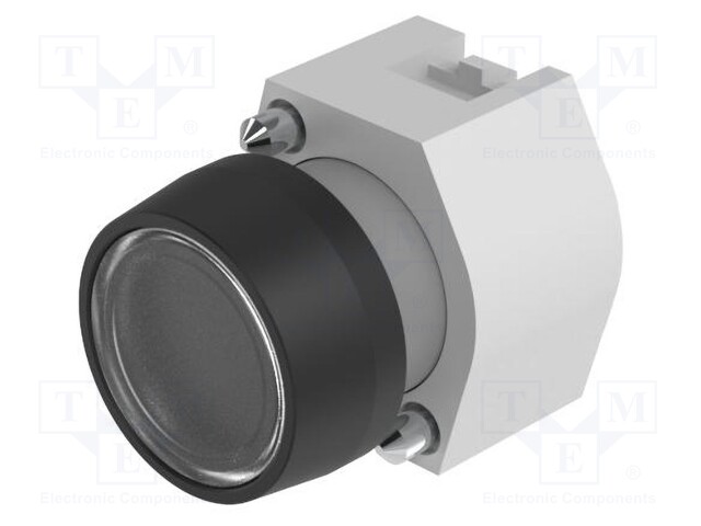 Switch: push-button; 22mm; Stabl.pos: 1; transparent; none; IP65