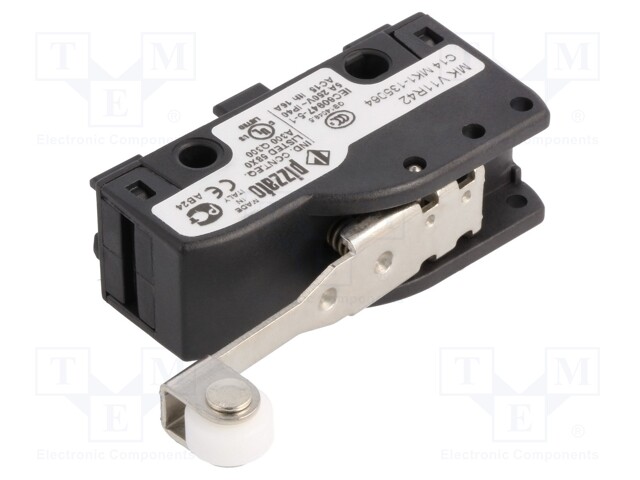 Microswitch SNAP ACTION; with lever (with roller); SPDT; Pos: 2
