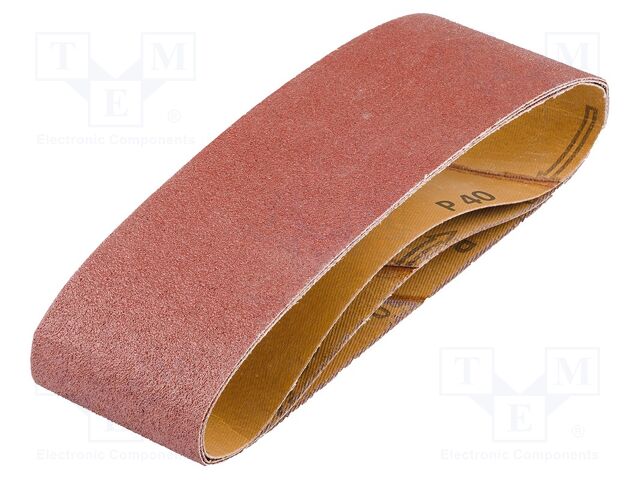 Endless sanding tape; Granularity: 40; 75x533mm; 3pcs.