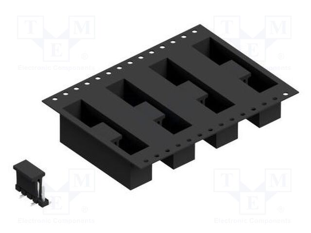 Connector: pin strips; pin header; male; PIN: 5; 2.54mm; SMT; 1x5