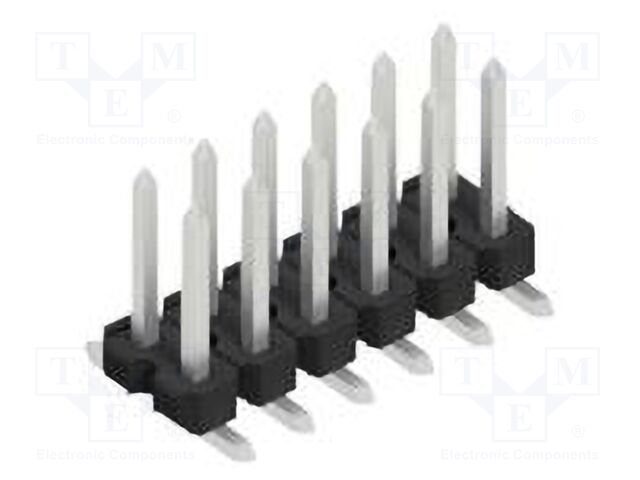 Connector: pin strips; pin header; male; PIN: 12; 2.54mm; SMT; 2x6