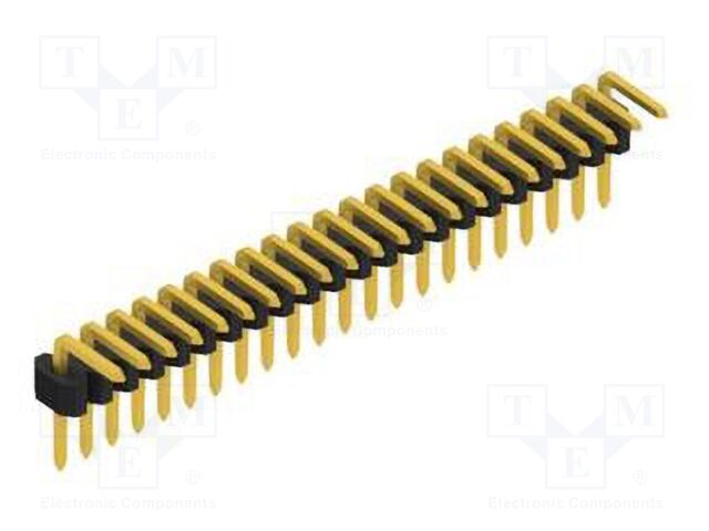 Connector: pin strips; pin header; male; PIN: 22; 1.27mm; THT; 1x22