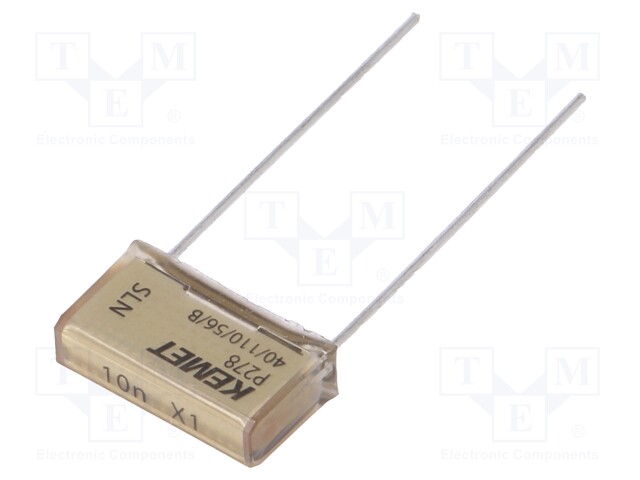 Capacitor: paper; X1; 10nF; 480VAC; 15.2mm; ±20%; THT; Series: P278