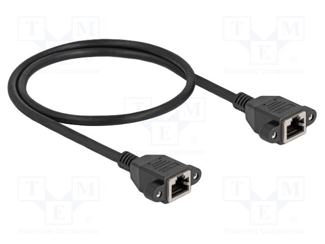 Extender Ethernet; S/FTP; Cat: 6a; RJ45 socket,both sides; 0.5m