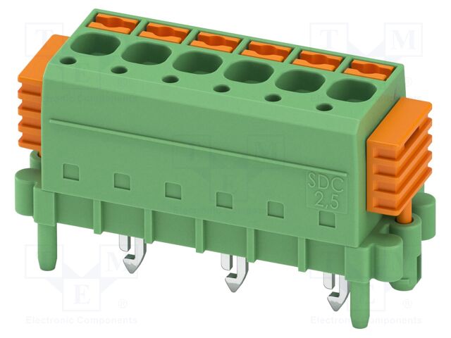 PCB direct plug, nominal cross section: 2.5 mm?, color: gree