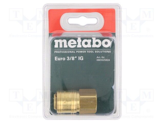 Quick connection coupling EURO; Mat: brass; Int.thread: 3/8"