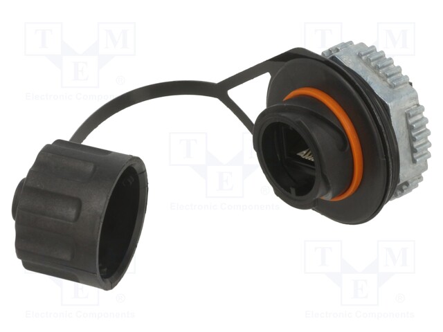 Coupler; Cat: 5; with protective cap; Layout: 8p8c