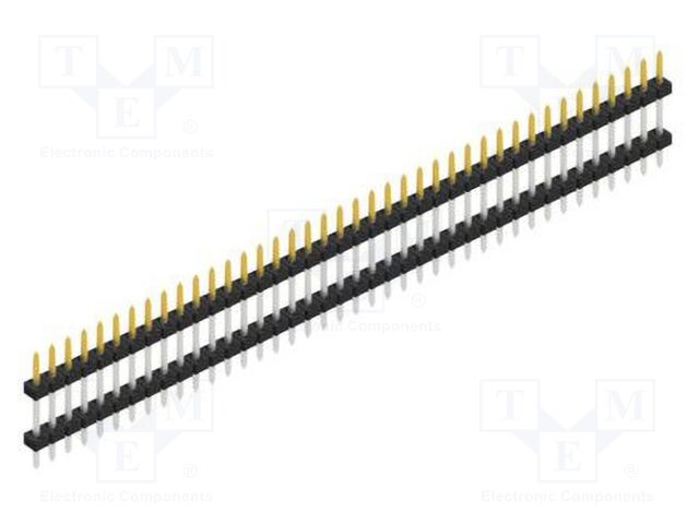 Connector: pin strips; pin header; male; PIN: 40; 2mm; THT; 1x40