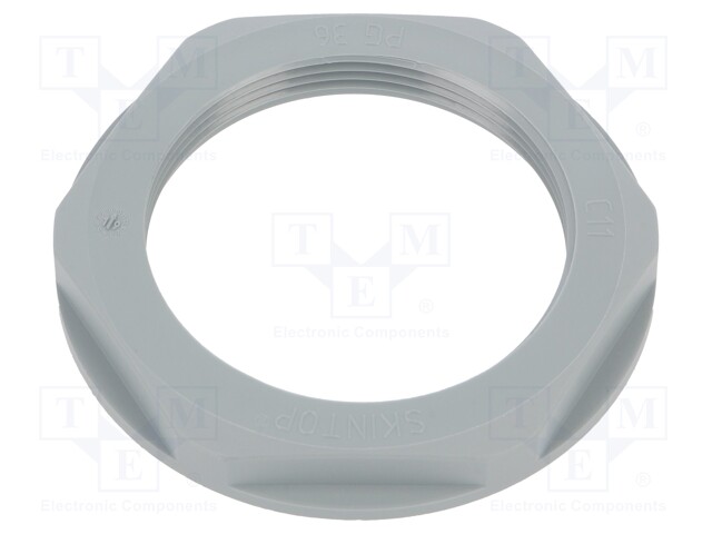 Nut; PG48; polyamide; UL94V-2; 70mm; grey; -20÷100°C; Thread: PG