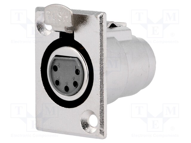 Socket; XLR; female; PIN: 5; soldering; Case: XLR standard