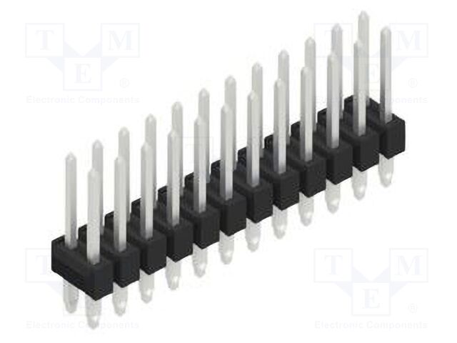 Connector: pin strips; pin header; male; PIN: 24; 2.54mm; THT; 2x12