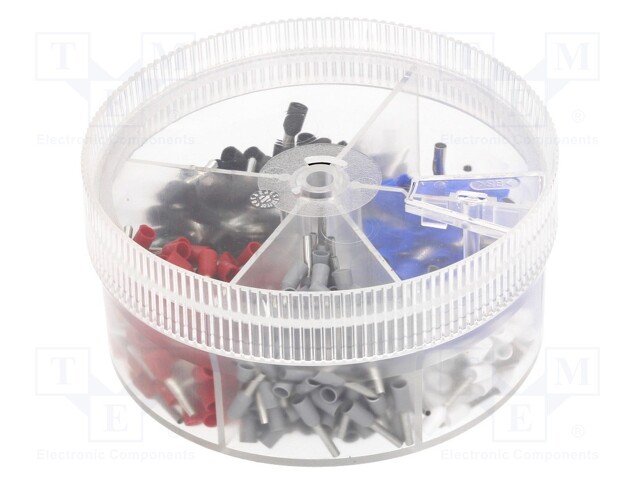 Kit: bootlace ferrules; insulated; 400pcs.