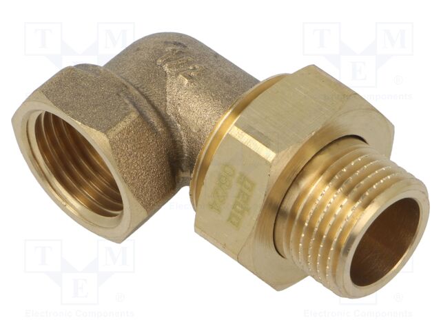 Double connector,male-female,conical; brass CW617N; BL