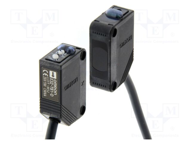 Sensor: photoelectric; transmitter-receiver
