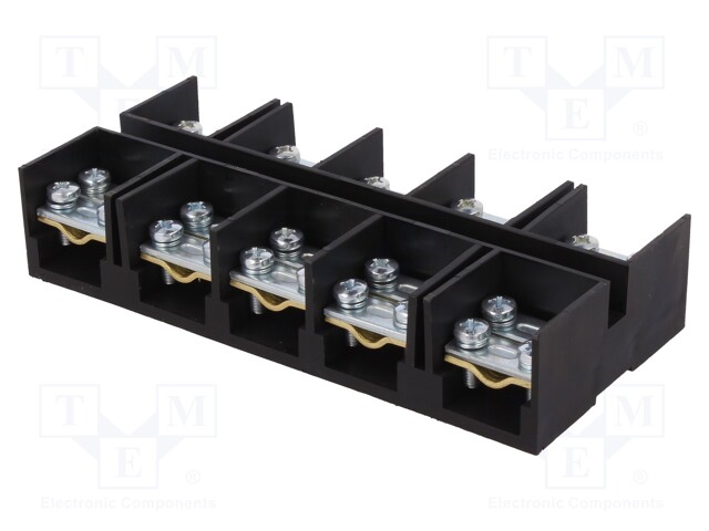 Terminal block; screw terminal; ways: 5; 35mm2; terminals: 10; 125A