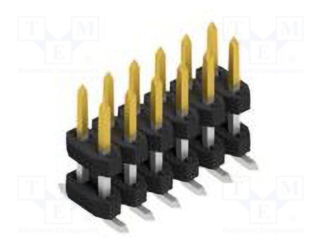 Connector: pin strips; pin header; male; PIN: 12; 2mm; SMT; 2x6; 100V