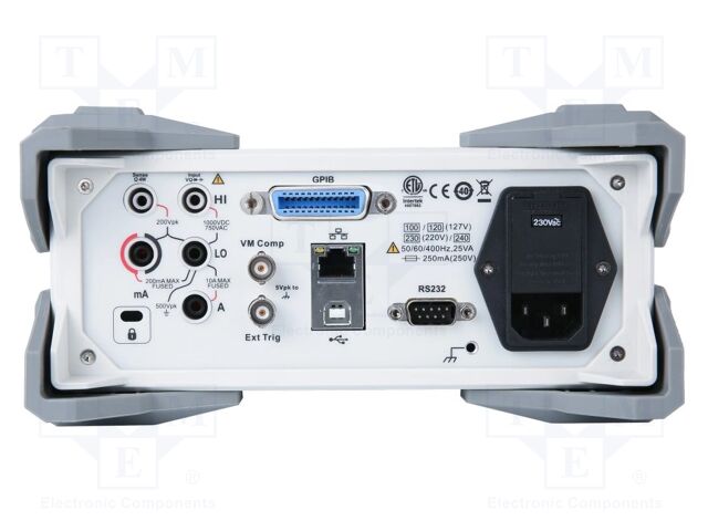 Multimetr stołowy; LCD TFT 4,3"; 6,5 cyfry (2000000); Podśw: tak