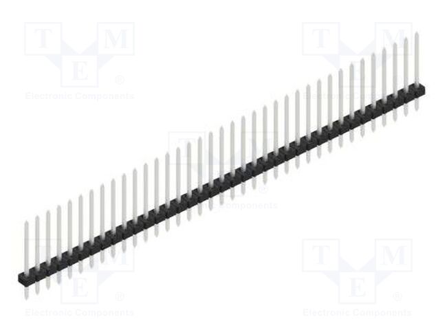 Connector: pin strips; pin header; male; PIN: 37; 2mm; THT; 1x37