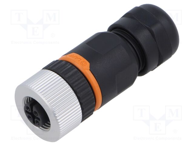 Connector: M12; plug; PIN: 4; female; A code-DeviceNet / CANopen