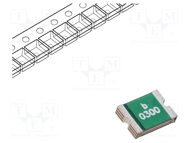 Fuse: PTC polymer; 3A; Imax: 100A; Case: 1812; 0ZCG