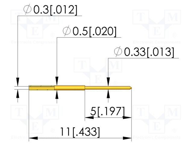 Laboratory connector: 4mm banana; plug