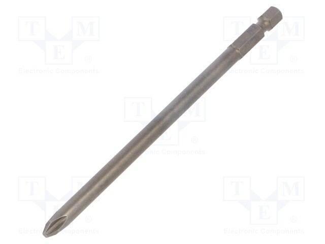 Screwdriver bit; Phillips; PH2; Overall len: 127mm