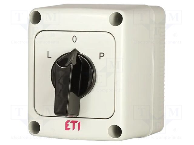 Switch: reversing cam switch; Stabl.pos: 3; 16A; L-0-P; in housing