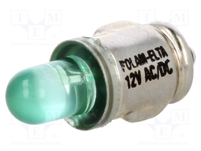 LED lamp; green; BA7S; 24VDC; 24VAC