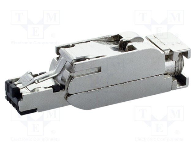 Plug; RJ45; PIN: 4; Cat: 5; shielded; Layout: 8p4c; 6.7mm; 24AWG÷22AWG