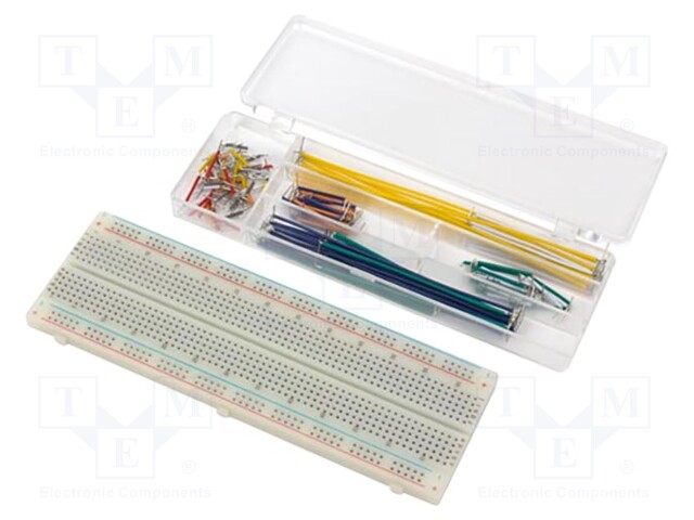 Board: universal; prototyping,solderless; 3A; 10x85x214mm; 30V