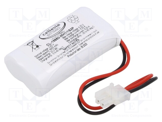 Re-battery: Li-Ion; 18650,MR18650; 3.63V; 6400mAh; cables; Imax: 6A
