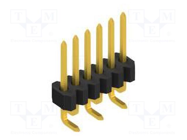 Connector: pin strips; pin header; male; PIN: 6; 1.27mm; SMT; 1x6