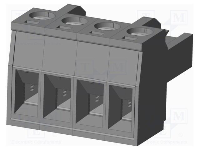 Connector: pluggable terminal block; plug; female; straight; grey