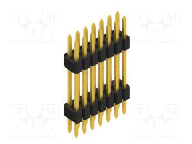 Connector: pin strips; pin header; male; PIN: 14; 1.27mm; THT; 2x7