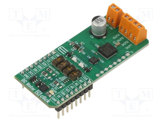 Click board; motor driver; I2C,PWM,SPI; TB9053FTG; 3.3VDC,5VDC
